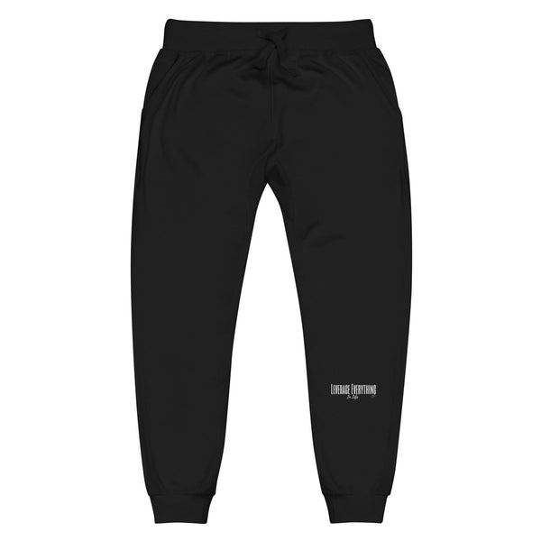 Unisex fleece sweatpants - Leverage Everything In Life